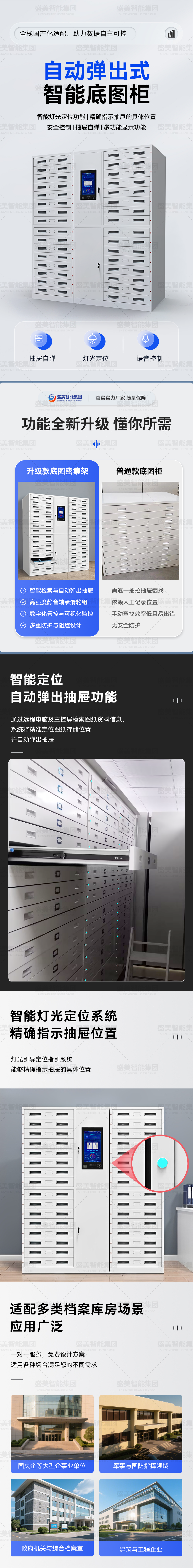 自动弹出式智能底图柜